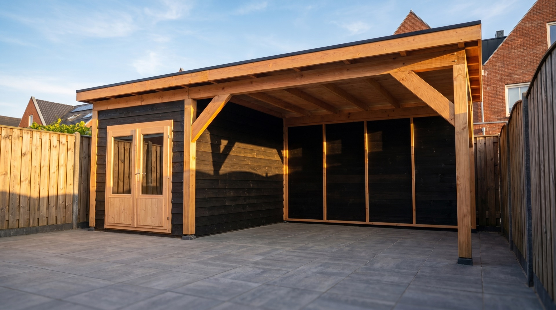 Carport plaatsen op maat in hout of staal